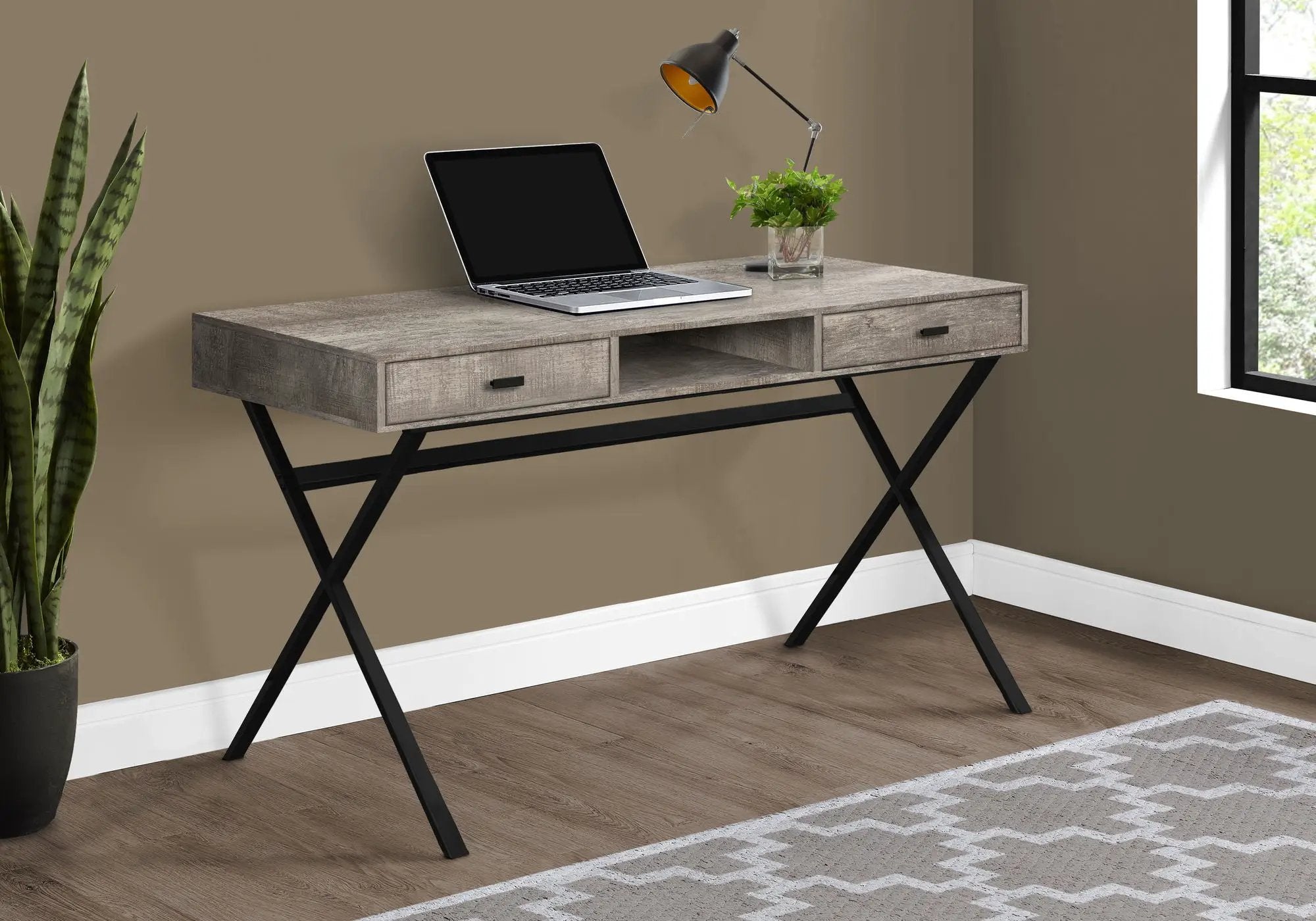 Computer Desk for Home Office with Storage Drawers by HouseOfZazla