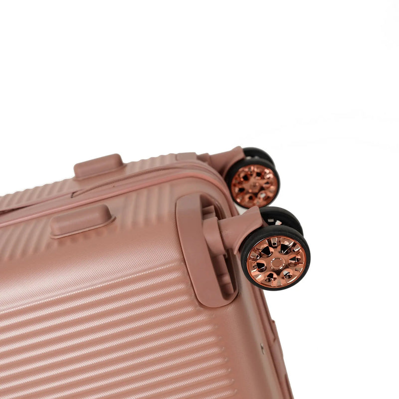 4-Piece Hard ABS Luggage Set with 360° Dual Rotating Wheels by HouseOfZazla