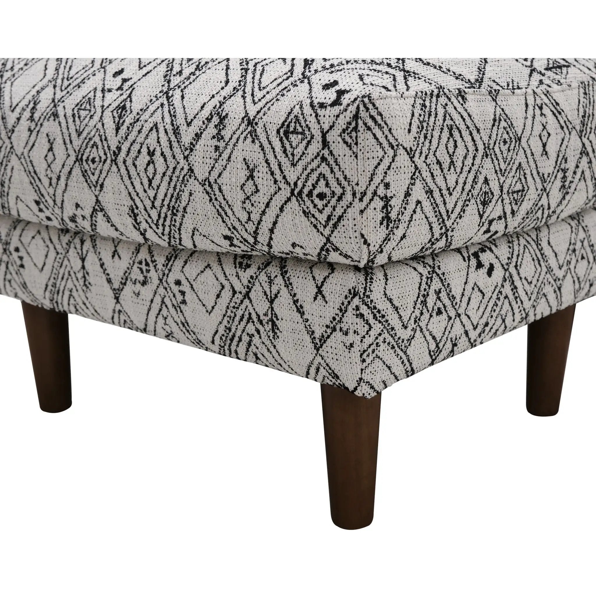 Abstract Ottoman - Black by Unique Piece Furniture
