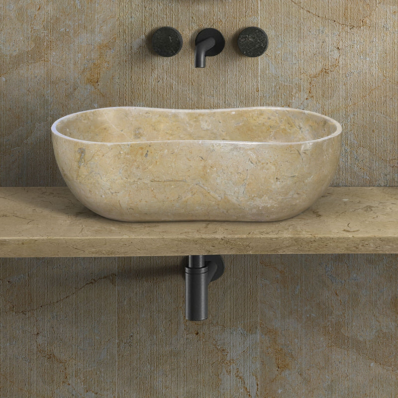 Bathroom Vessel Sink With Wavy Design by HouseOfZazla