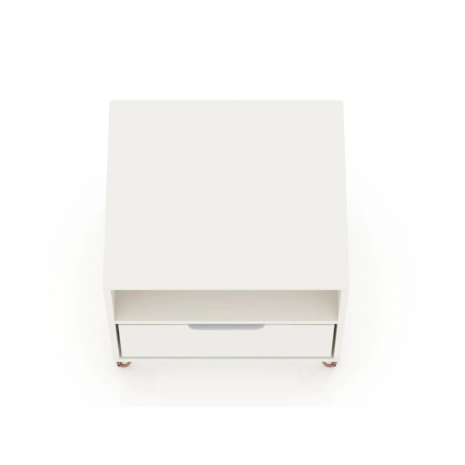 Rockefeller - Nightstand With 1 Drawer - White by HouseOfZazla