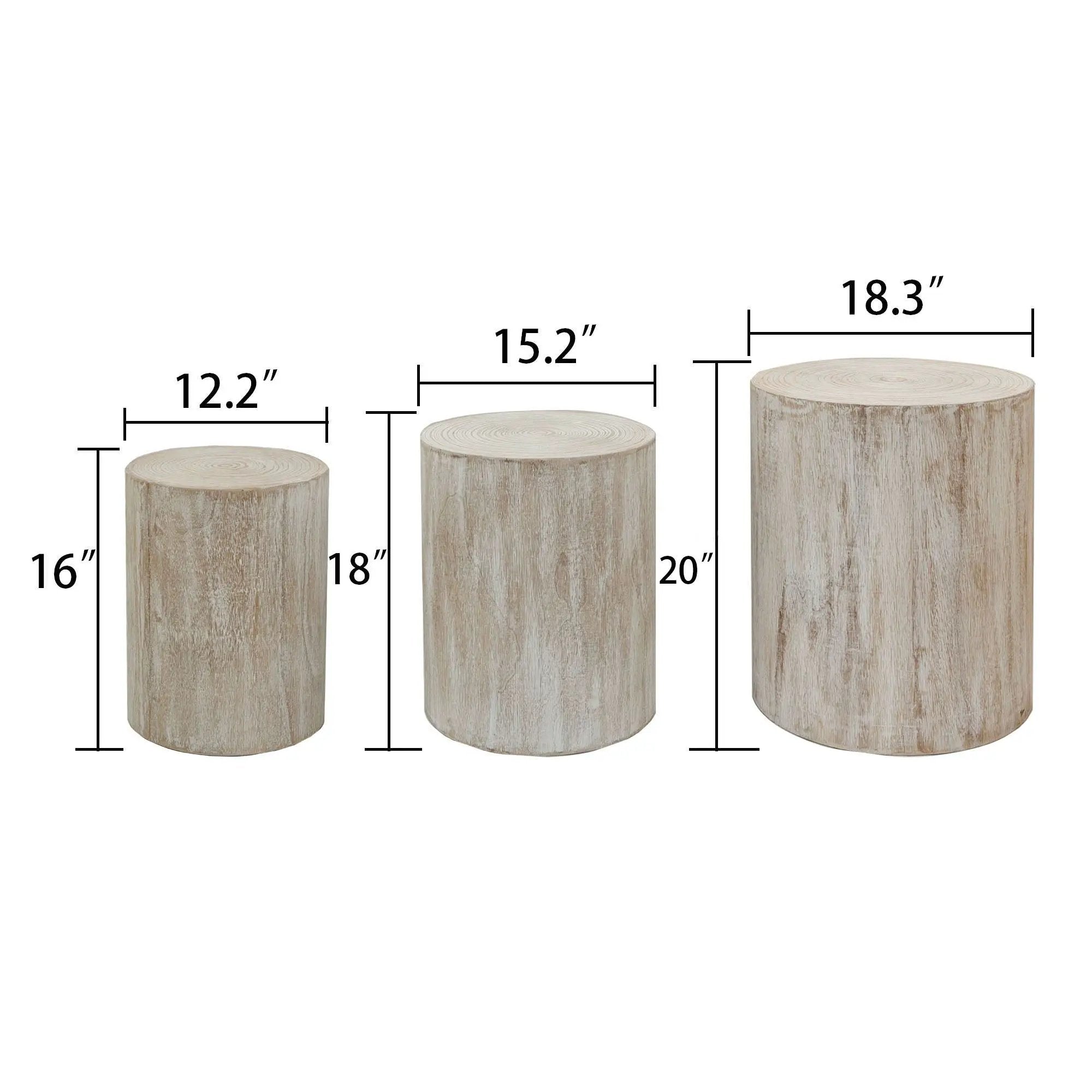 Cylinder Nesting Tables (Set of 3) by HouseOfZazla