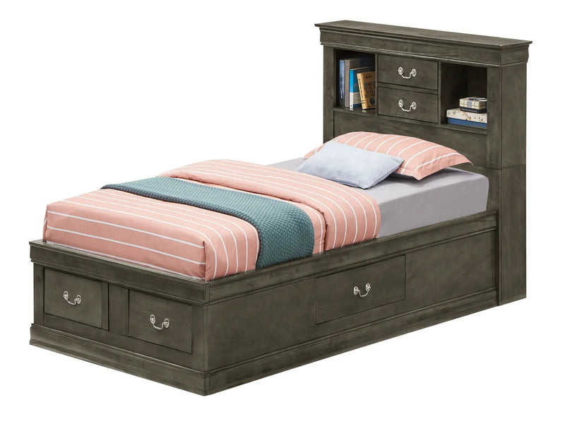 Traditional Style Bookcase Storage Bed by HouseOfZazla