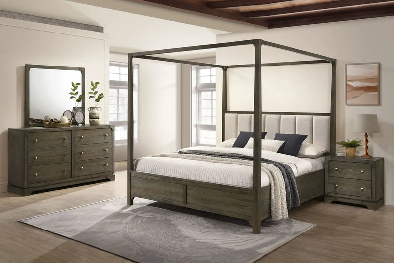 Gran Park 4-piece California King Bedroom Set Dark Cocoa by Unique Piece Furniture
