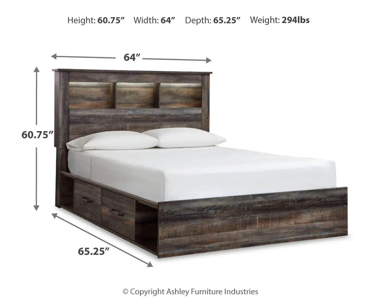 Drystan - Panel Bookcase Bed by Unique Piece Furniture
