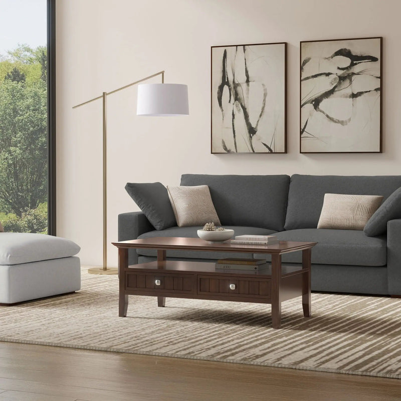 Acadian - Coffee Table With Drawer - Brown by HouseOfZazla