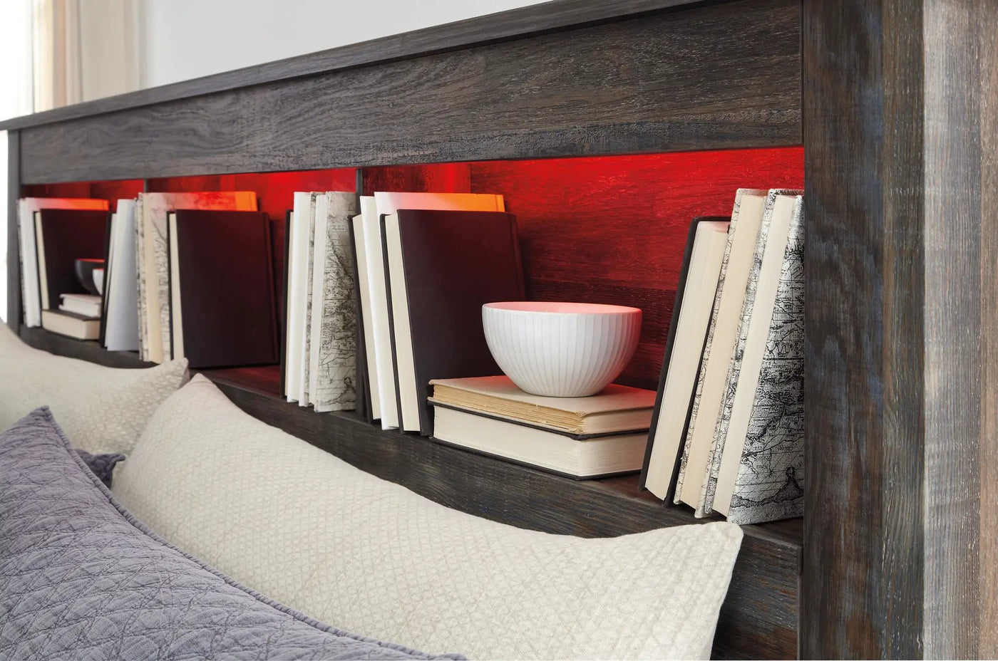 Drystan - Bookcase Headboard by Unique Piece Furniture