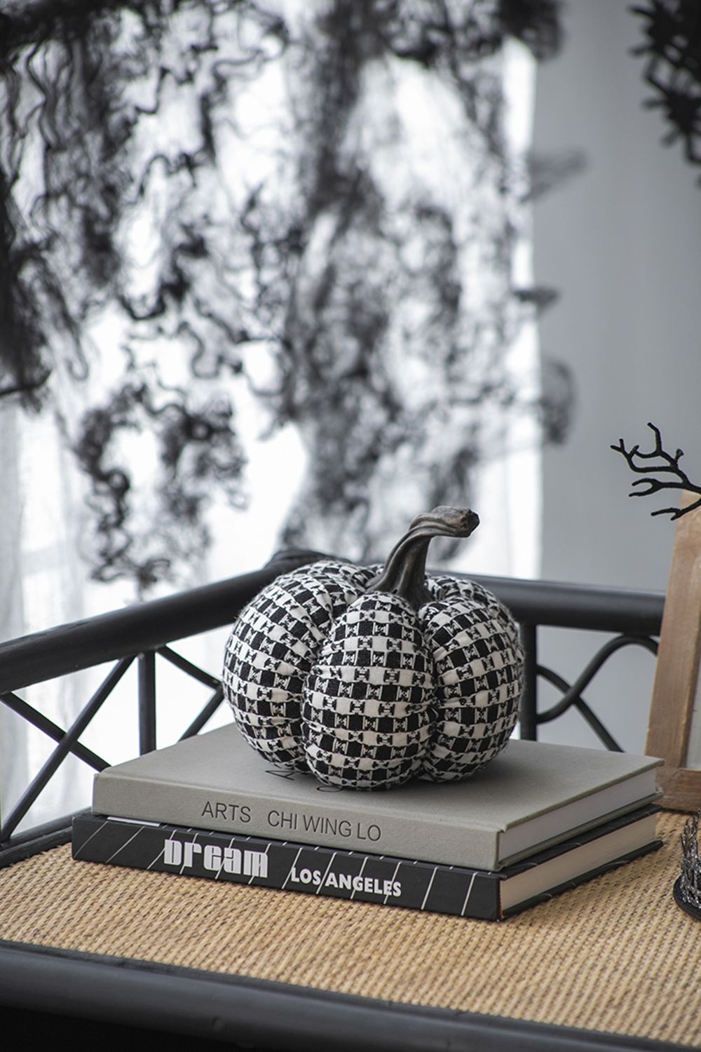 Plaid Pumpkin Decor, For Holiday Halloween Decoration by HouseOfZazla
