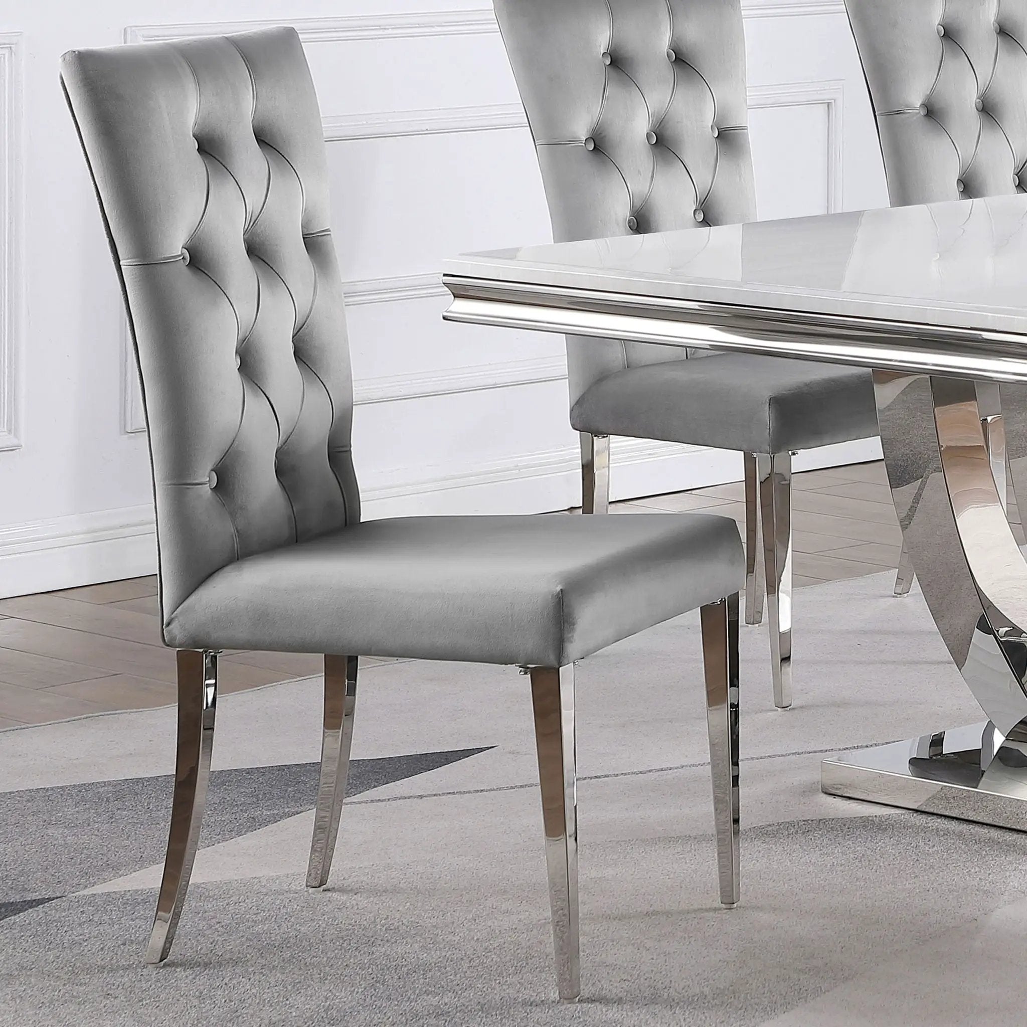 Allessandra - Tufted Back Side Chair (Set of 2) by HouseOfZazla