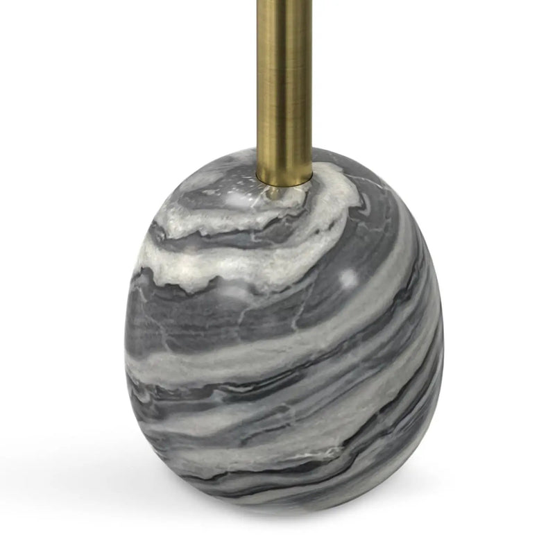 Melene - Side Table - Gray / Gold by Unique Piece Furniture