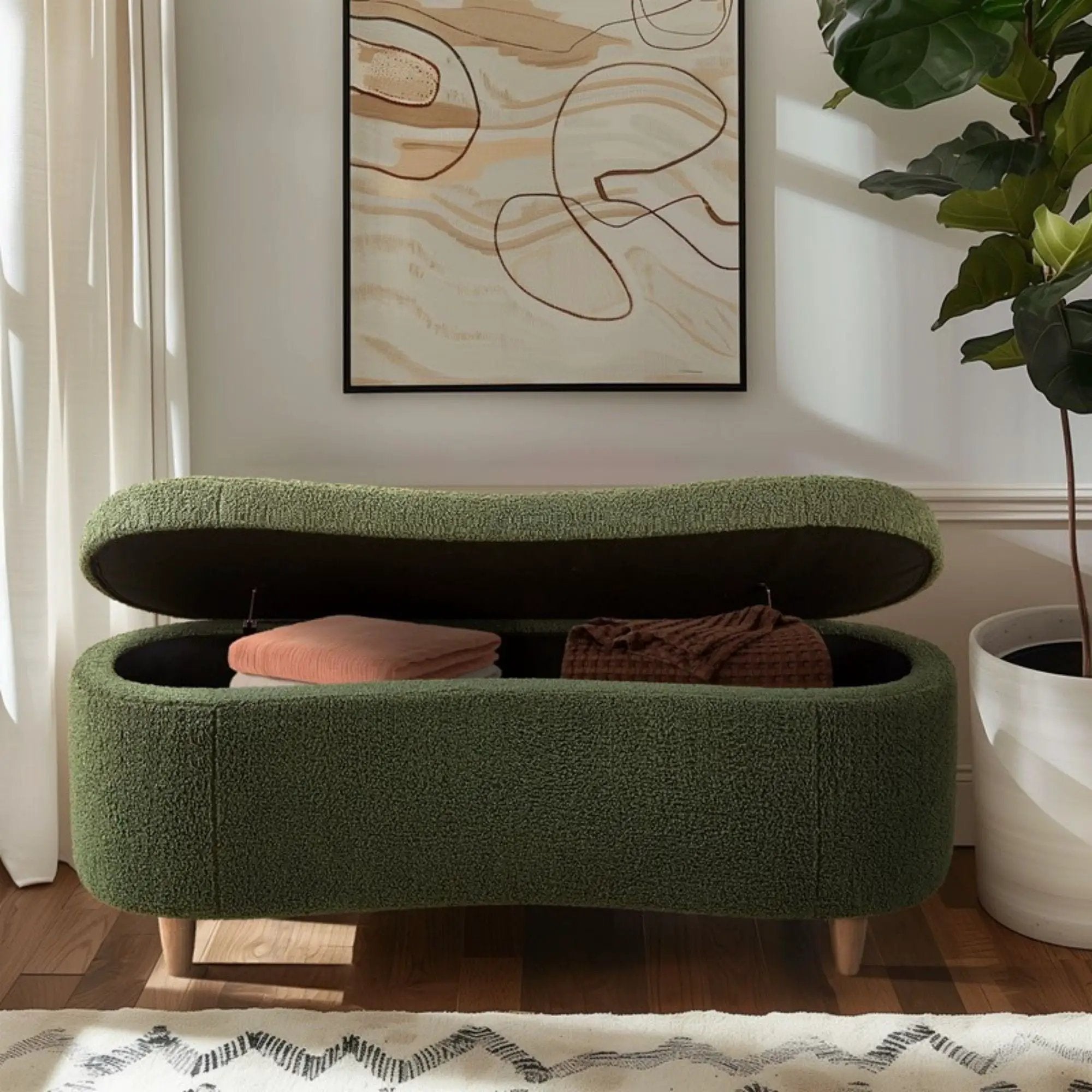 Flip Top Storage Bench by Unique Piece Furniture
