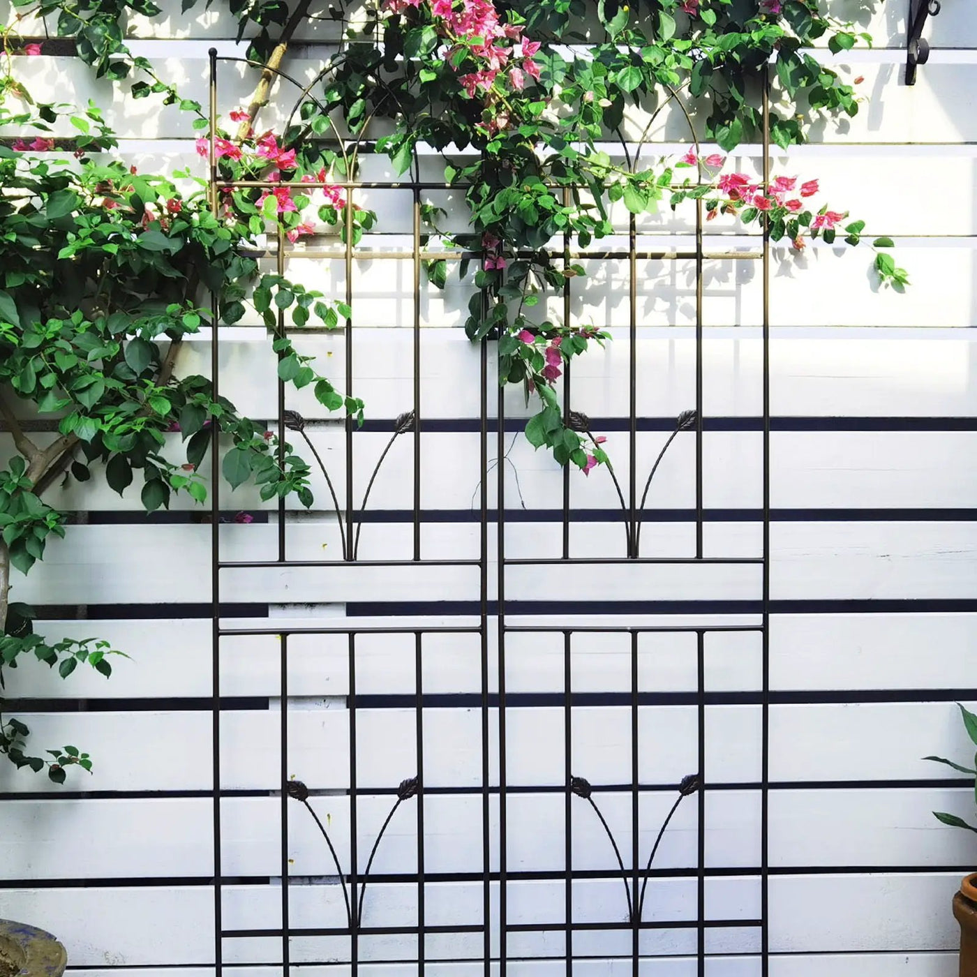 Metal Garden Trellis Rustproof For Climbing Plants Outdoor Flower Support by Unique Piece Furniture