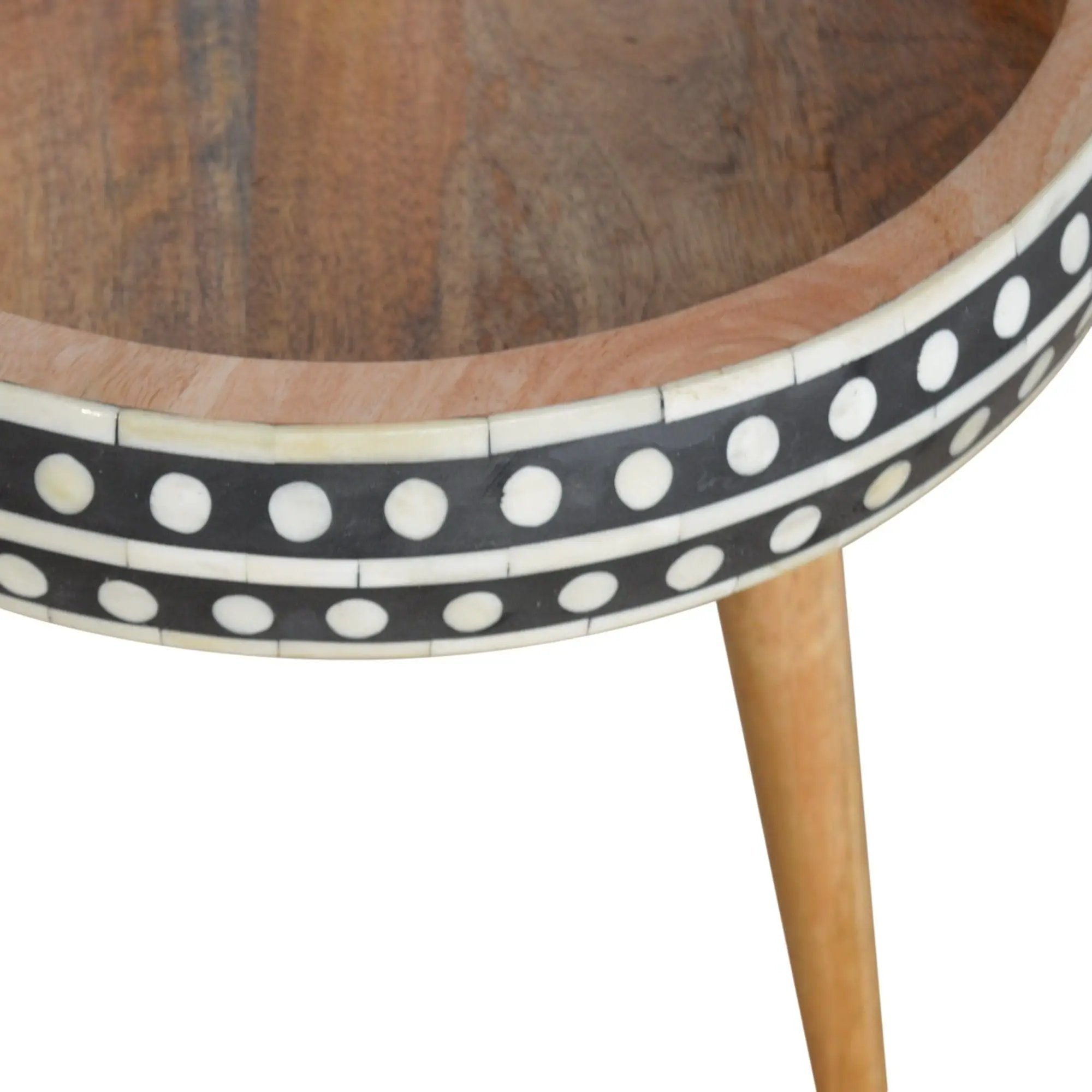 Small Patterned Nordic Style End Table by Unique Piece Furniture