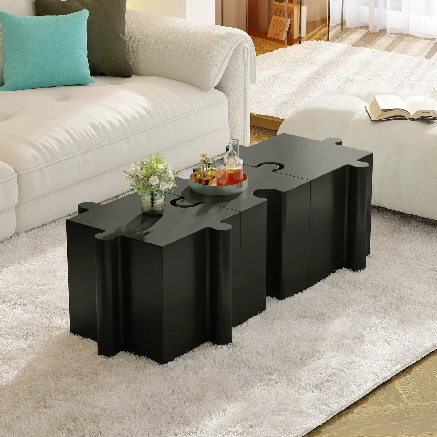 Puzzle Art Side Table by HouseOfZazla