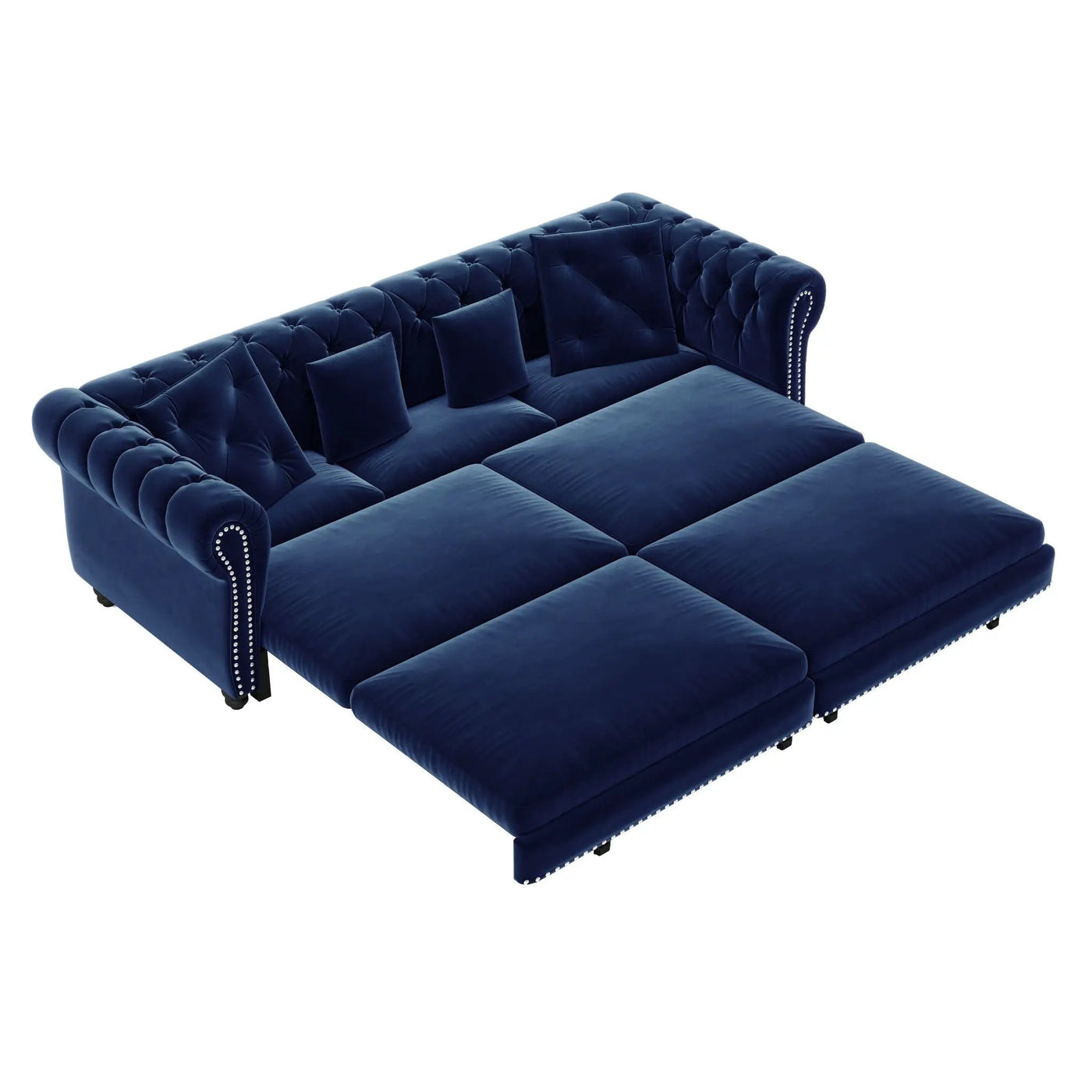 3 In 1 Convertible Sleeper Sofa Bed With Movable Ottoman by HouseOfZazla