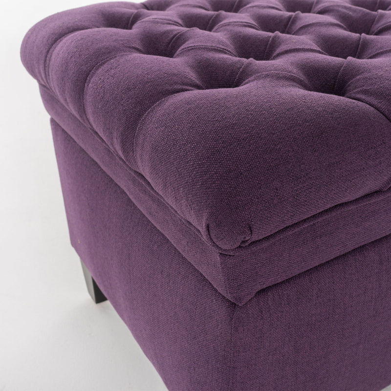 Juliana Storage Ottoman With Birch Legs by HouseOfZazla