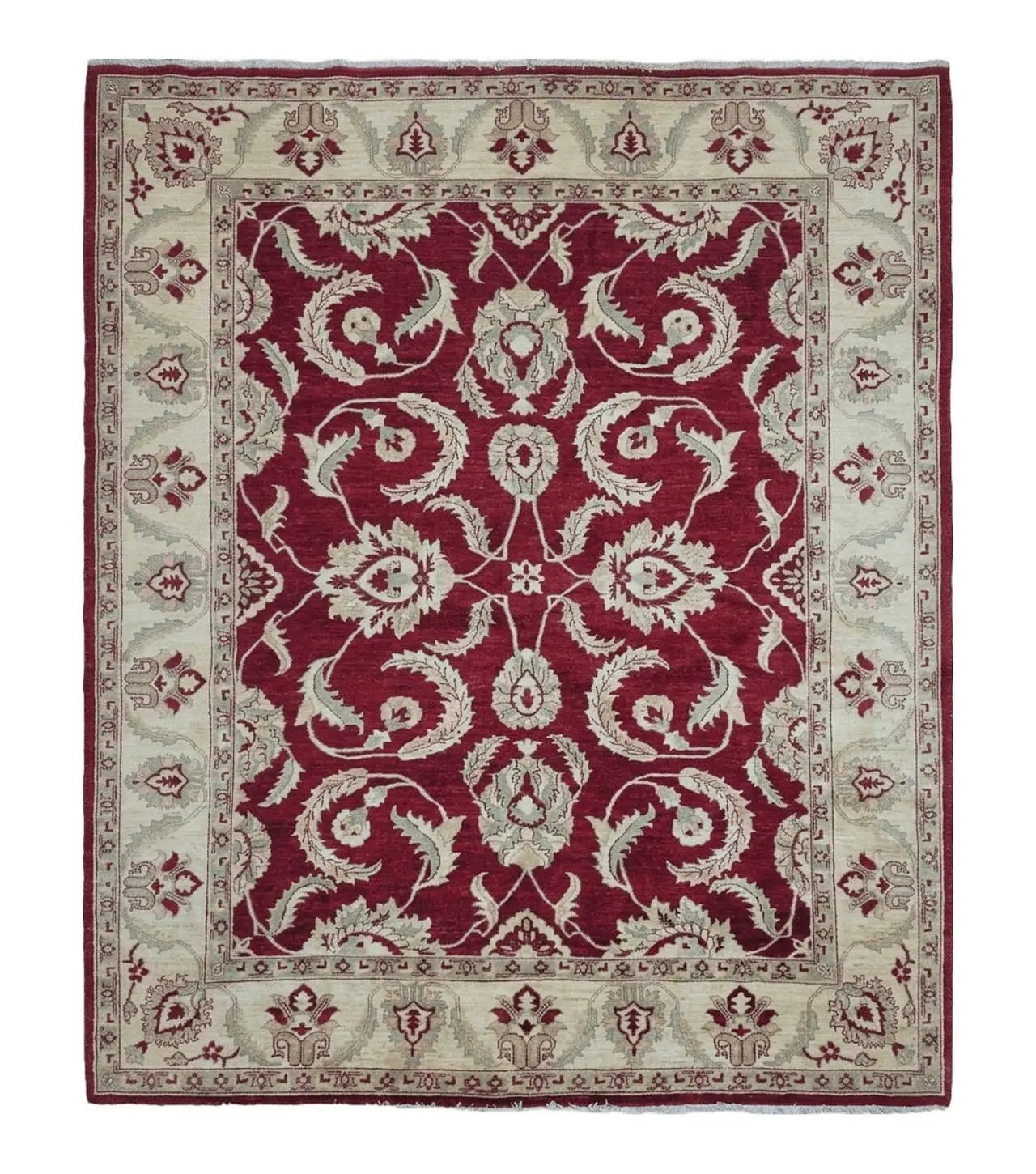 8' X 10' Vintage Fine Handmade Peshawar Agra Chobi Rug by Jewel Rugs