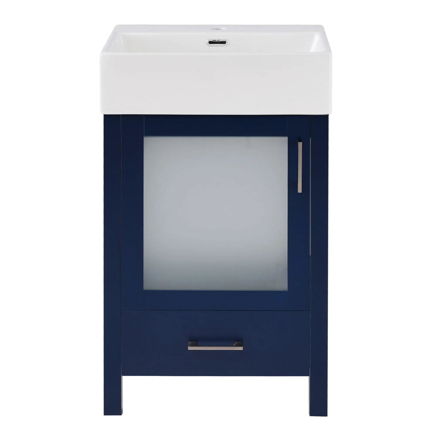Bathroom Vanity With Ceramic Sink And Ample Storage, Ideal For Small Bathrooms by Unique Piece Furniture
