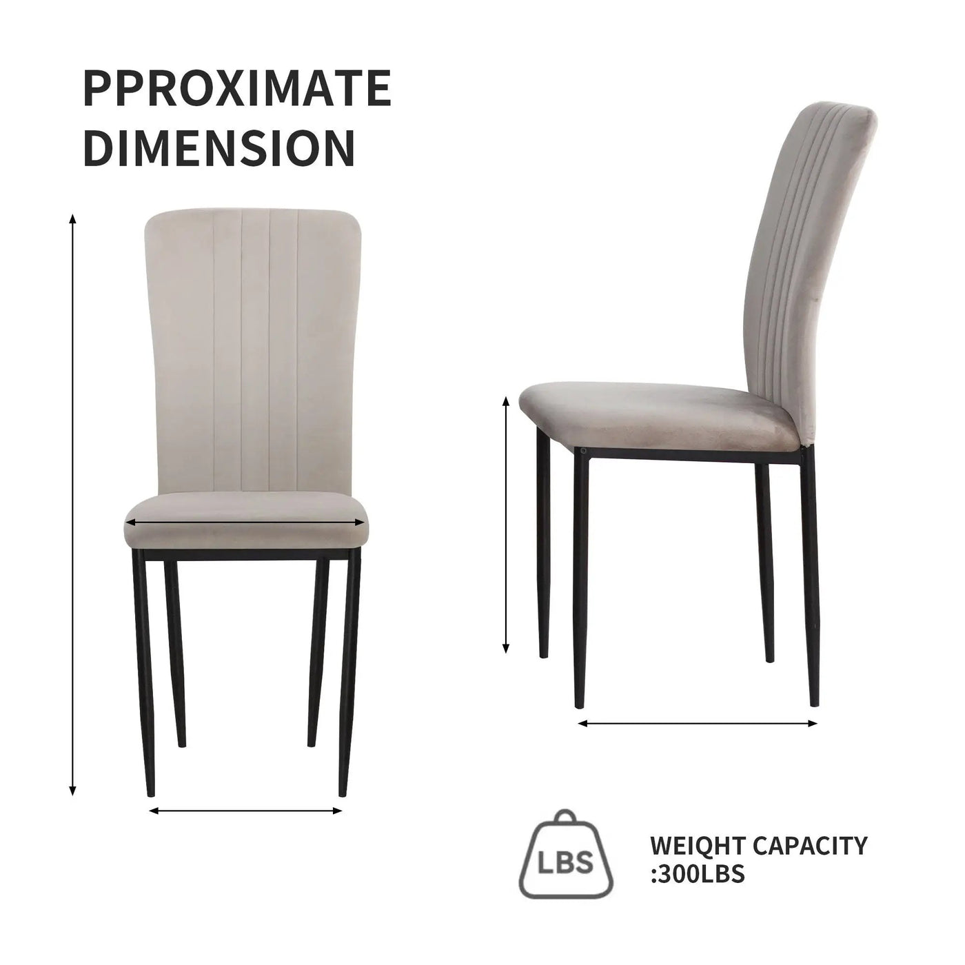 Velvet Dining Chairs For Dining Room (Set of 4) by HouseOfZazla