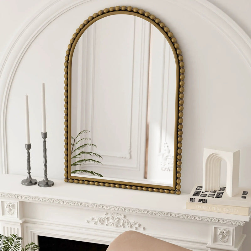 Vintage Iron Art Arch Mirror, Wall Hanging Or Table Display by Unique Piece Furniture