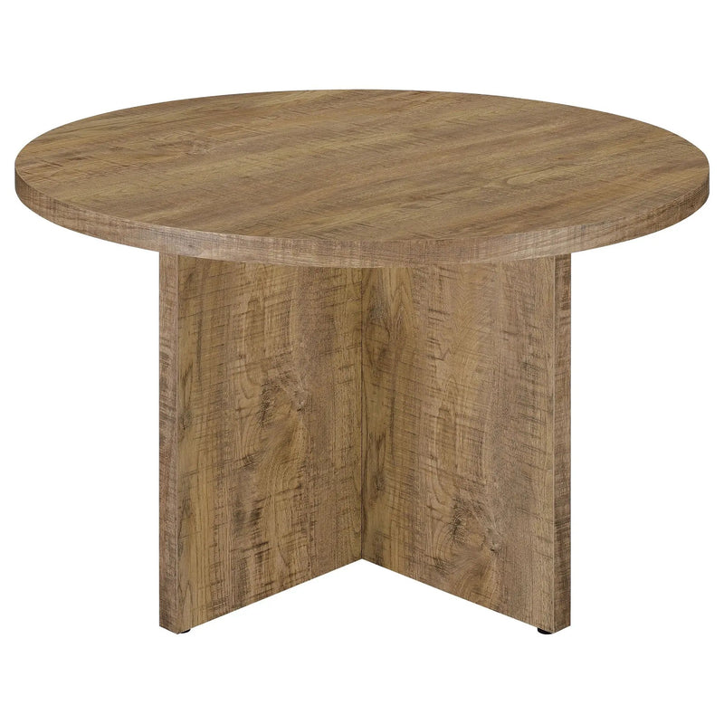 Jamestown Round 47-inch Composite Wood Dining Table Mango by Unique Piece Furniture