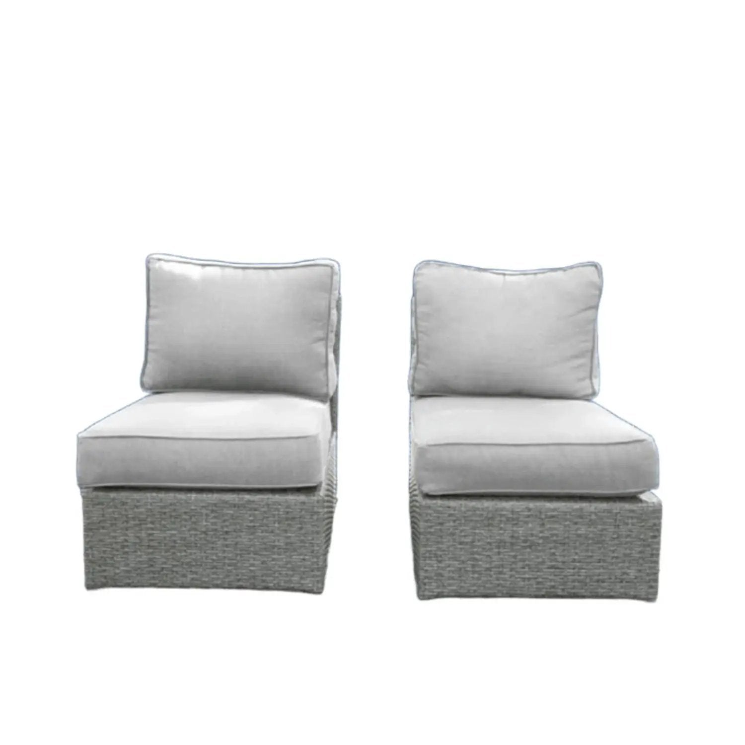 Armless Patio Chair With Cushions by HouseOfZazla