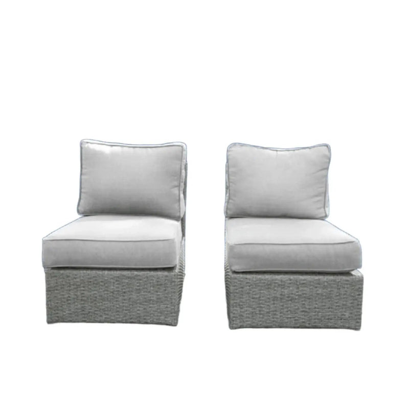 Armless Patio Chair With Cushions by HouseOfZazla