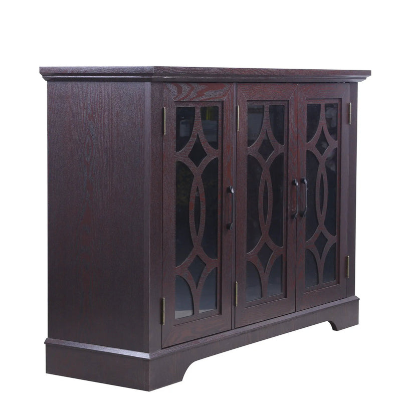 Spacious Sideboard With 3 Doors - Ox Blood Red by HouseOfZazla