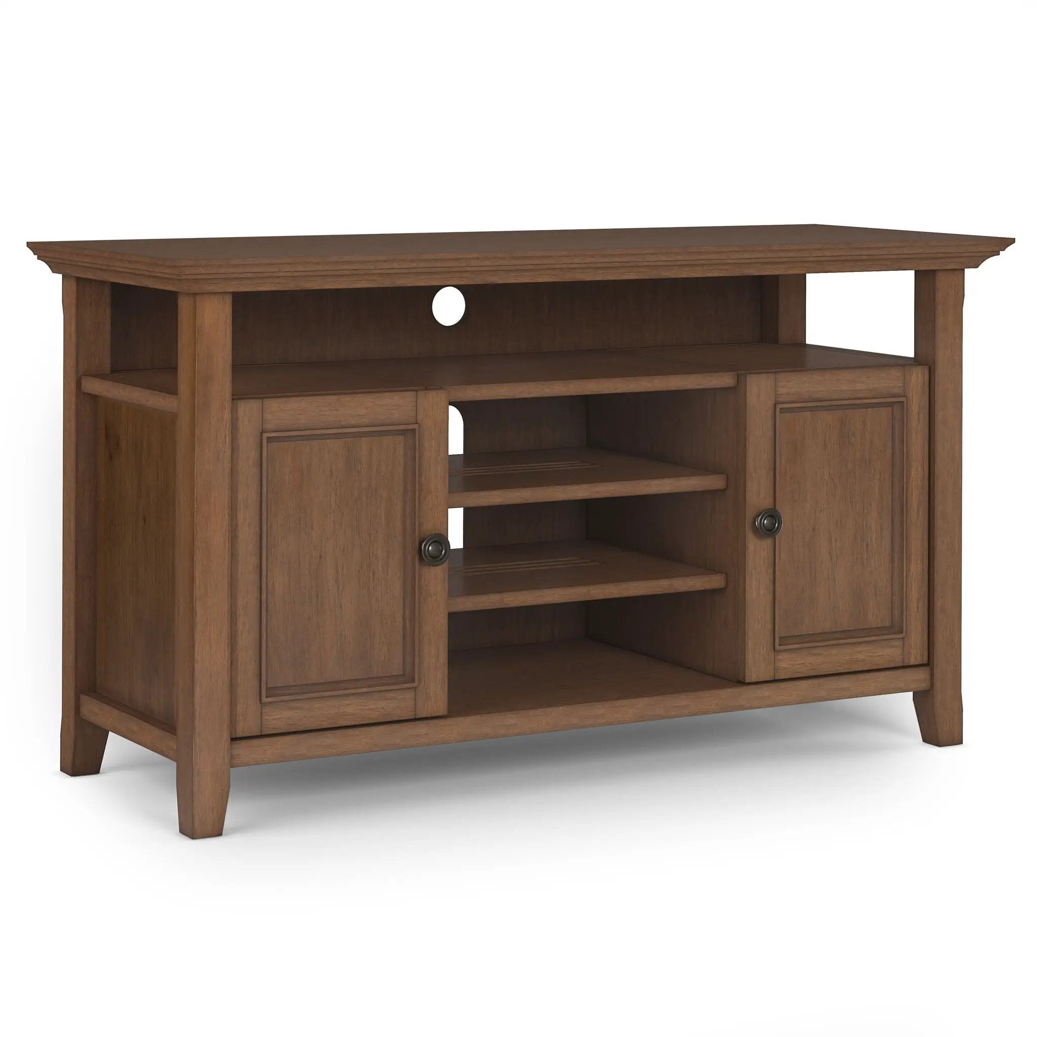 Amherst - TV Media Stand - Rustic Natural Aged Brown by Unique Piece Furniture