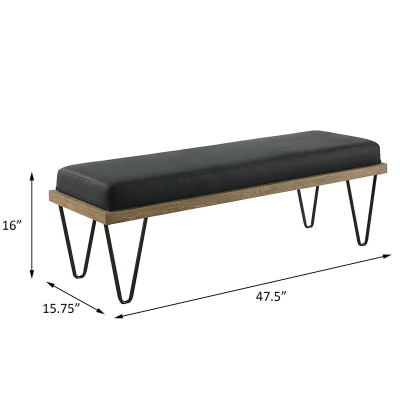 Upholstered Bench - Dark Blue by HouseOfZazla