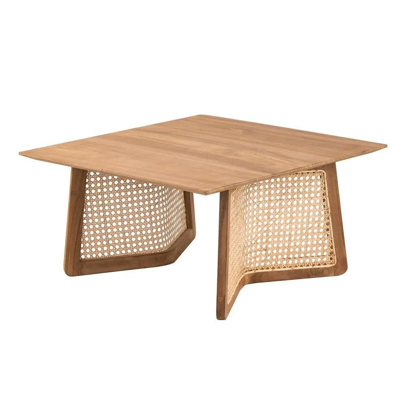 Teak Coffee Table - Natural Wood / Brown by HouseOfZazla