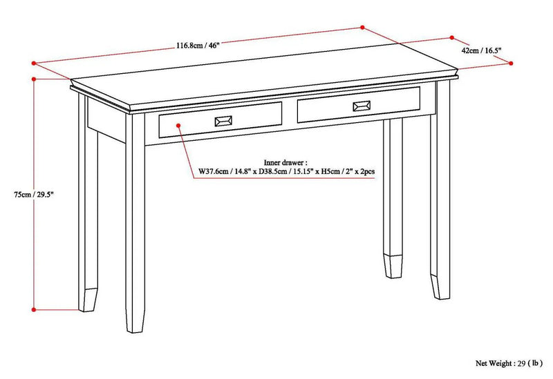 Artisan - Handcrafted Console Sofa Table by HouseOfZazla