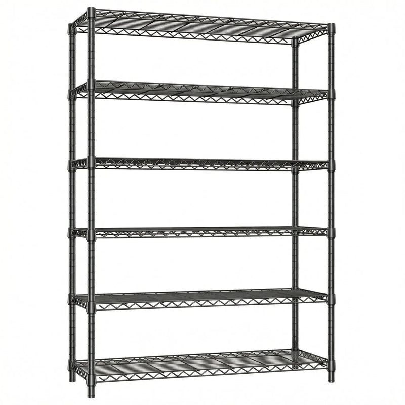 6-Tiers Storage Shelves - 2100LBS Capacity by HouseOfZazla