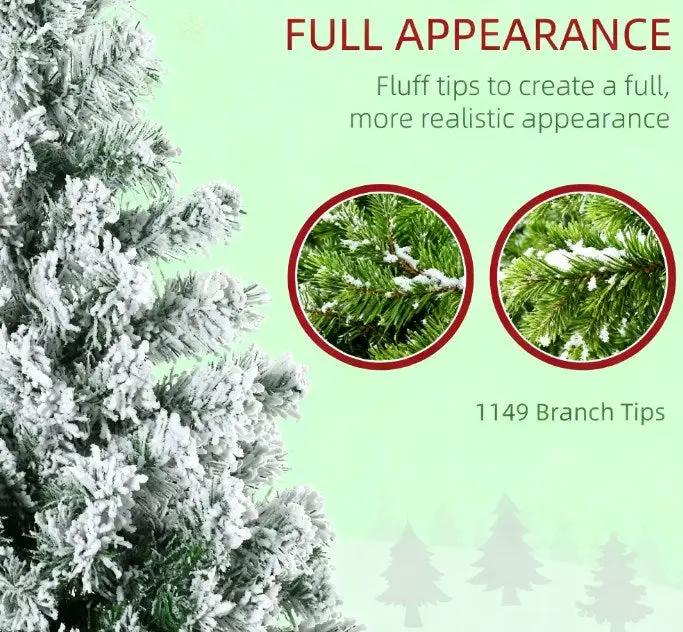 Artificial Snow Christmas Trees with Frosted Branches by HouseOfZazla