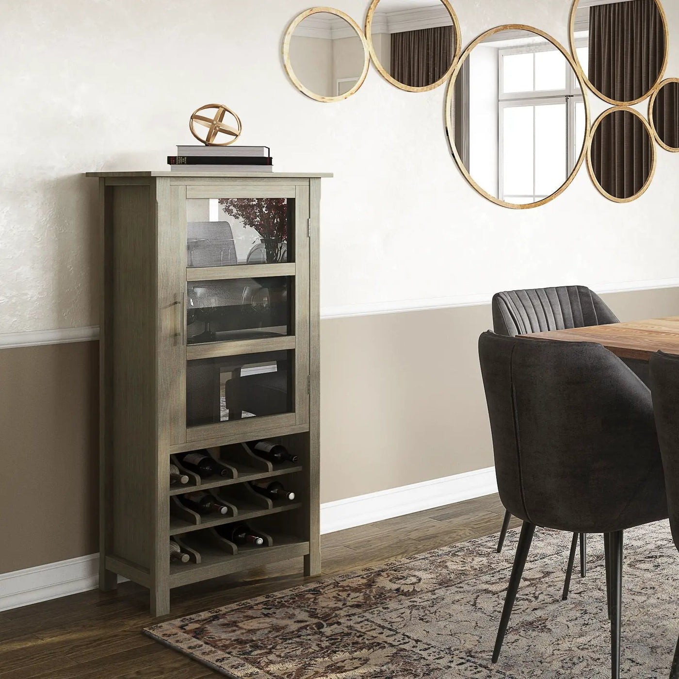 Avalon - High Storage, Wine Rack Cabinet by Unique Piece Furniture