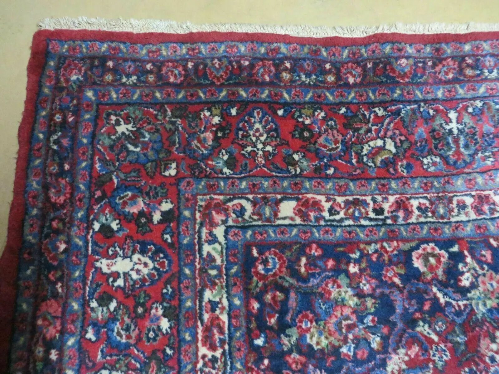 Persian Sarouk Rug 9x12 - Semi Open Field Medallion Carpet by Jewel Rugs