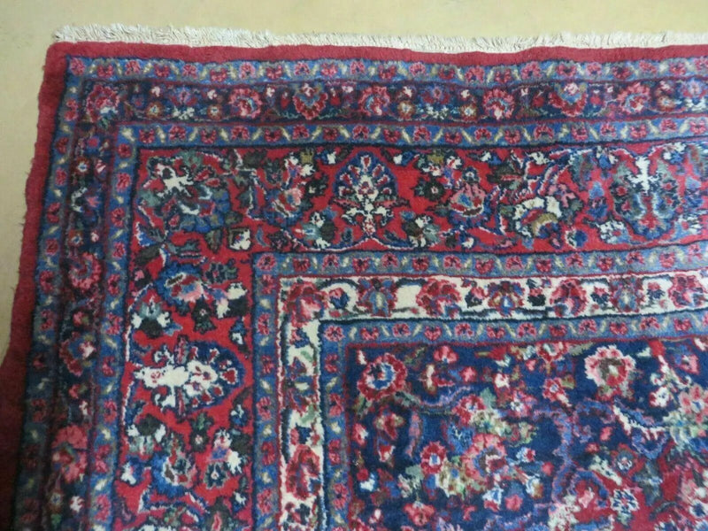 Persian Sarouk Rug 9x12 - Semi Open Field Medallion Carpet by Jewel Rugs