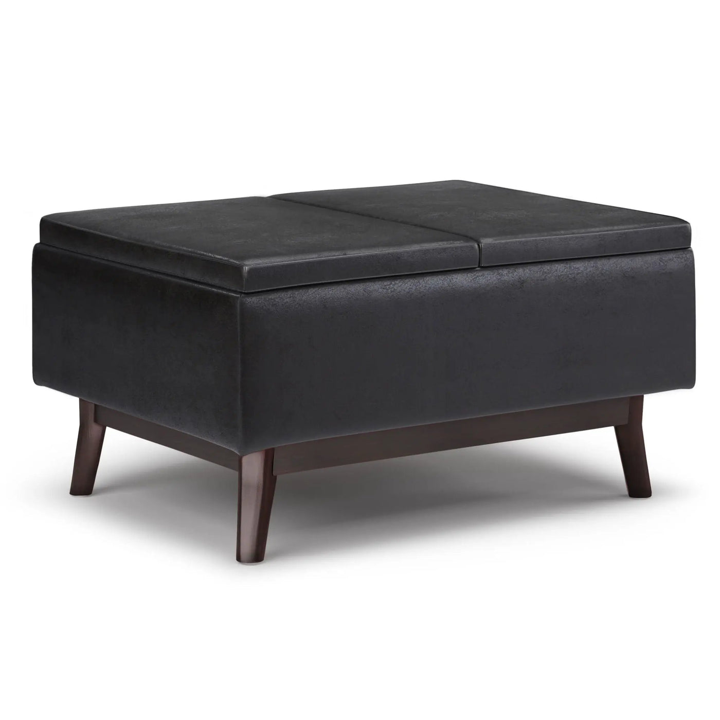 Owen - Tray Top Small Coffee Table Upholstered Storage Ottoman by Unique Piece Furniture