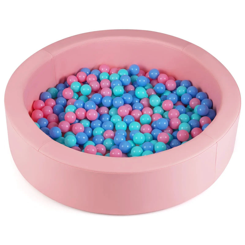 42.5 Inch Round Foam Ball Pits with 25D Sponge Filling and Washable PU Cover for Toddlers by DirectDeals