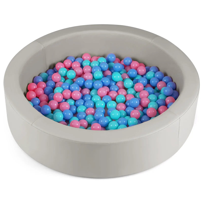 42.5 Inch Round Foam Ball Pits with 25D Sponge Filling and Washable PU Cover for Toddlers by DirectDeals