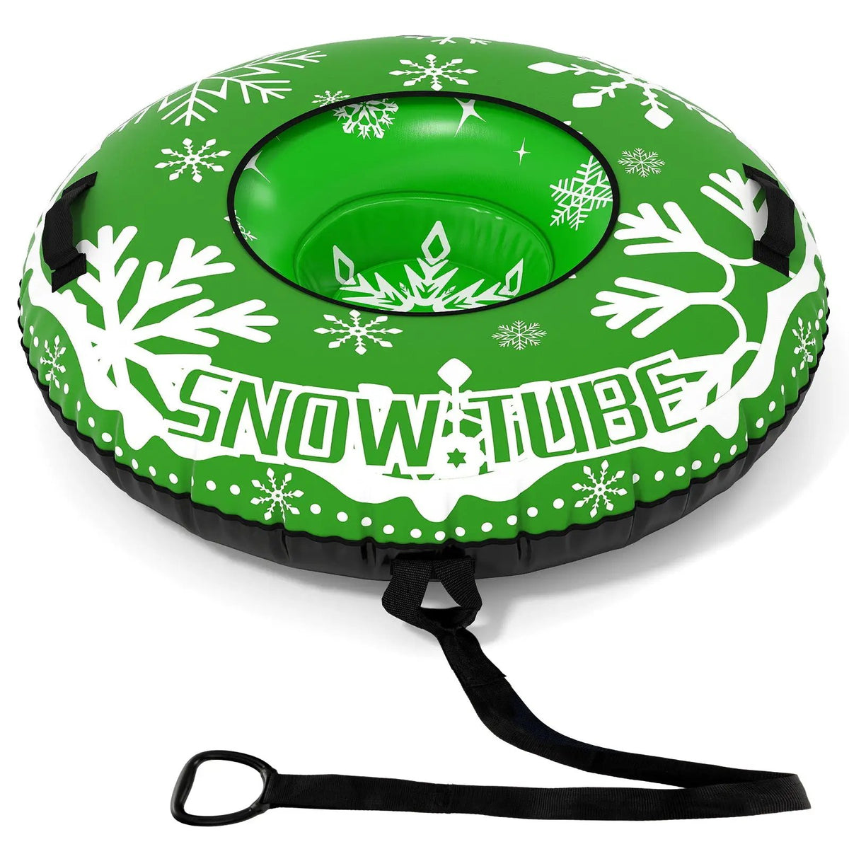42" Heavy-duty Inflatable Snow Tube with Detachable Tow Strap, photo 4 of 24