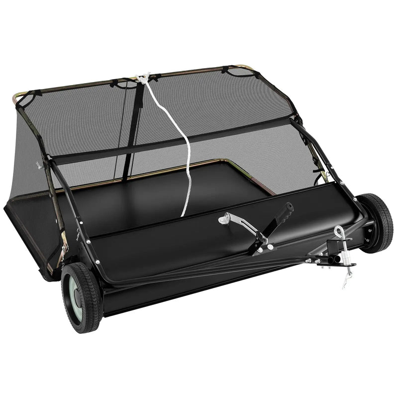 42 Inch Tow-Behind Lawn Sweeper with 26/27 Cu.FT Hopper Bag by DirectDeals