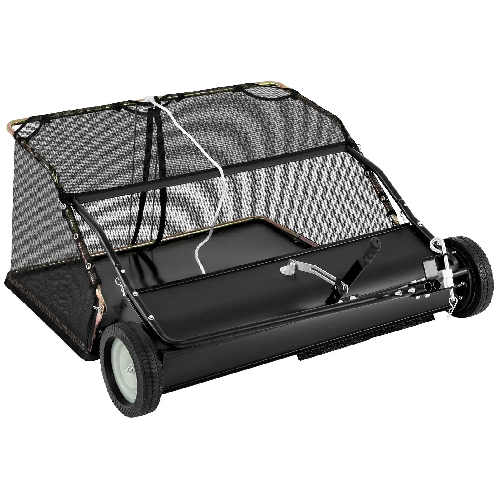 42 Inch Tow-Behind Lawn Sweeper with 26/27 Cu.FT Hopper Bag by DirectDeals
