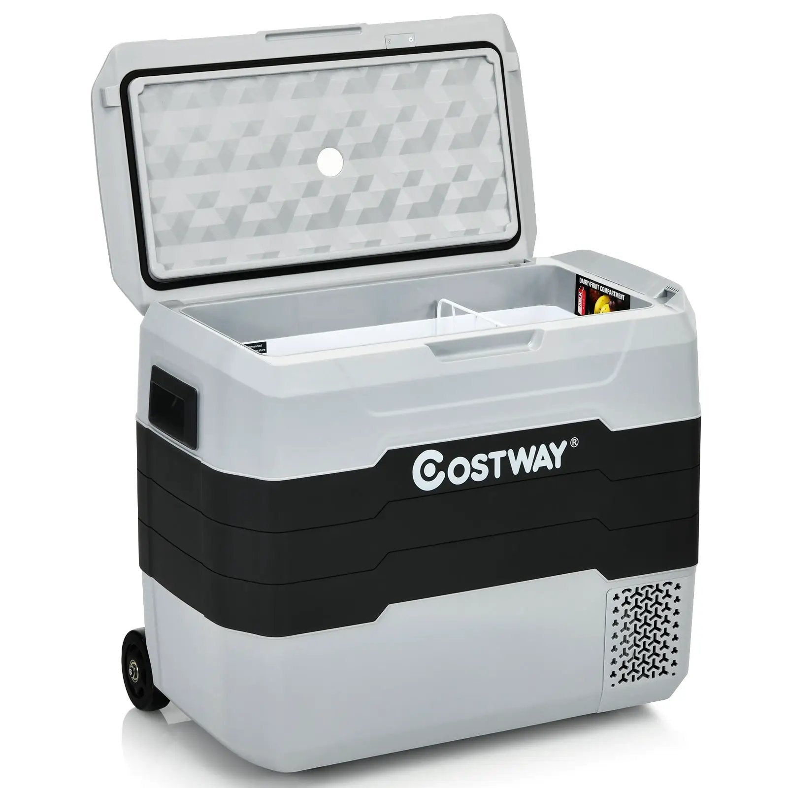 42 QT Portable Dual-Zone Car Refrigerator by DirectDeals