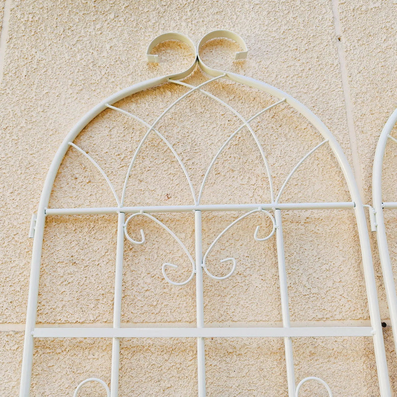 Metal Garden Rustproof Trellis For Climbing Plants Outdoor Flower Support by HouseOfZazla