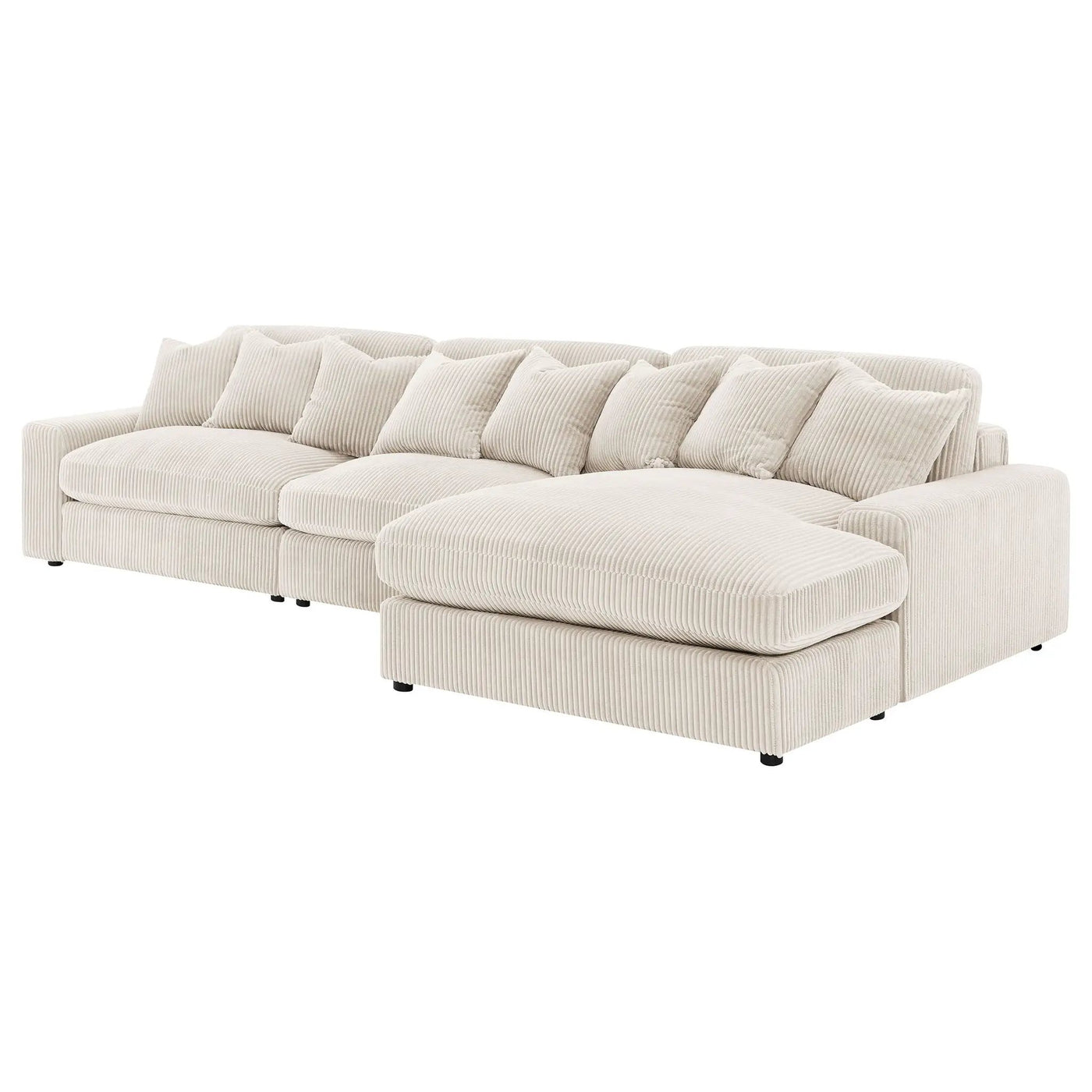 Cassidy - Upholstered Sectional Sofa With Reversible Cushions by HouseOfZazla