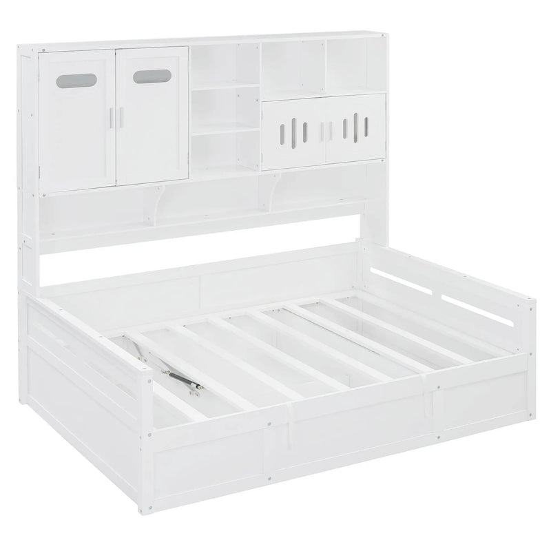 Daybed With All-In-One Cabinet And Shelf by HouseOfZazla