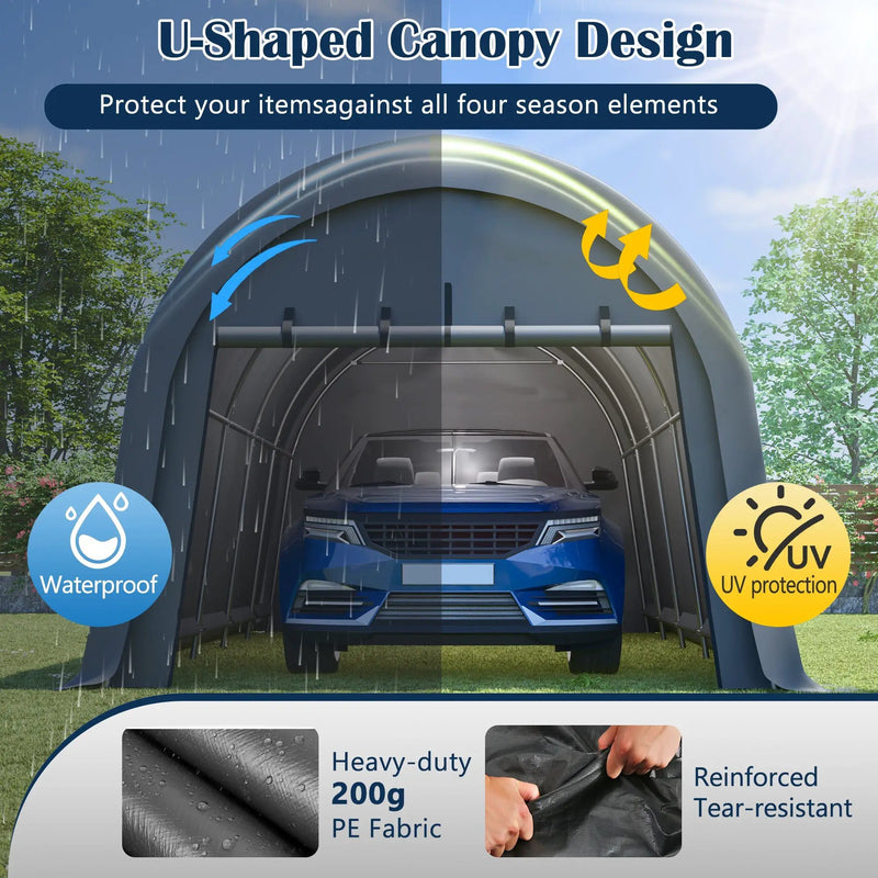Heavy-Duty 12x20 FT Carport Canopy by HouseOfZazla
