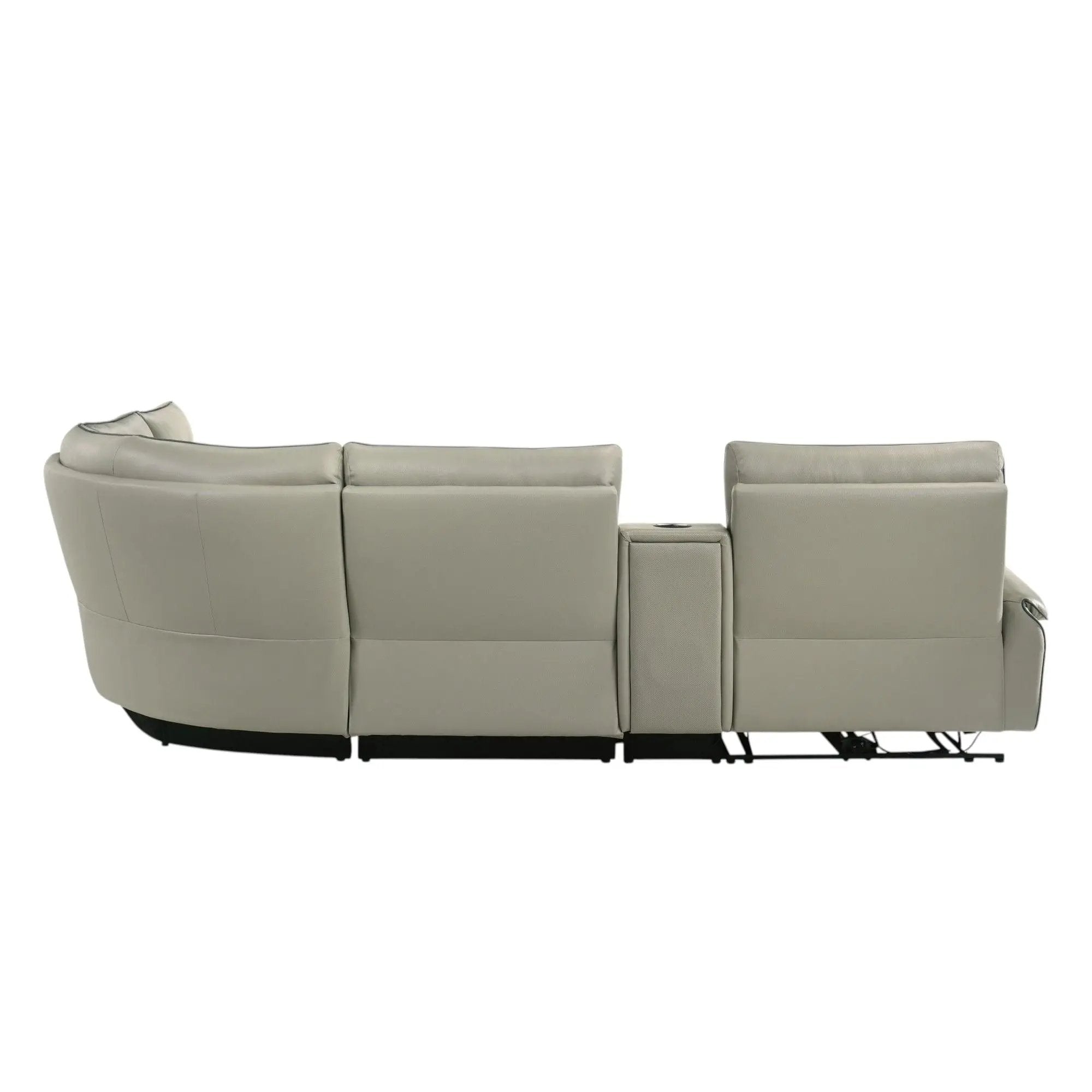 Jayke - Power Motion Sectional Sofa - Light Gray by HouseOfZazla