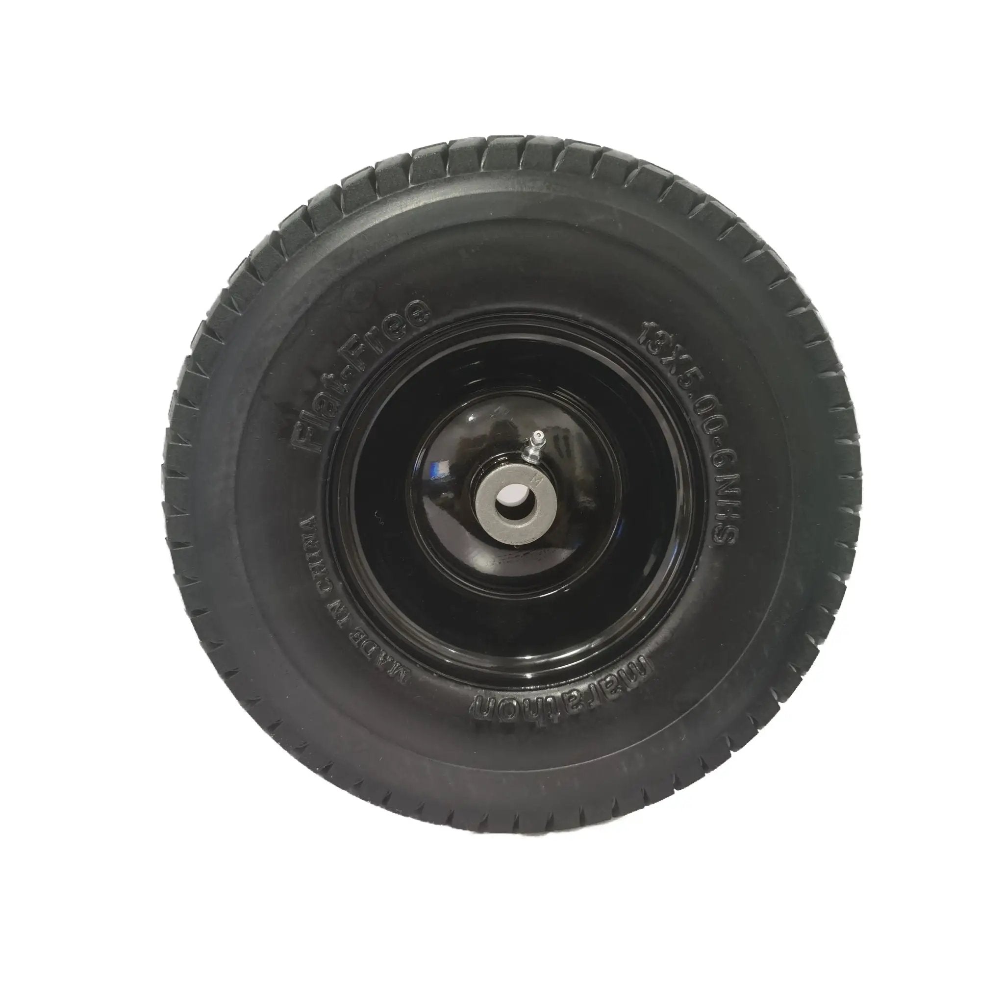 Flat Free Tire And Wheel Assemblies For Riding Lawn Mowers With 3" Hub - Black by HouseOfZazla